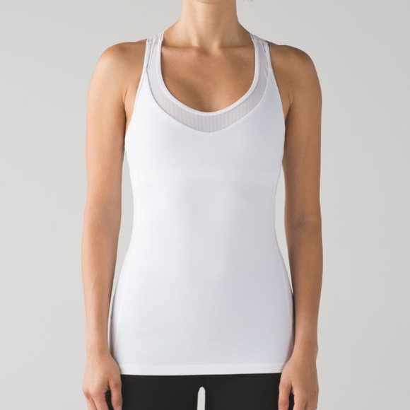 lululemon athletica Tops - Lululemon Deep Breath Tank White 8